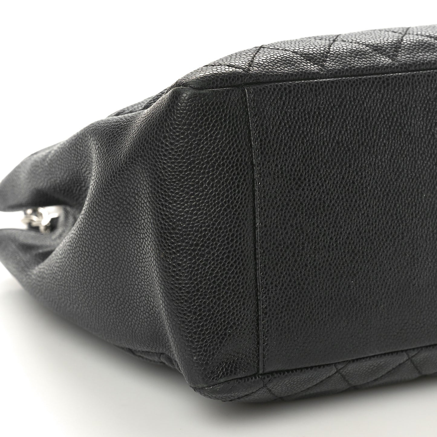 Caviar Quilted Grand Shopping Tote GST Black