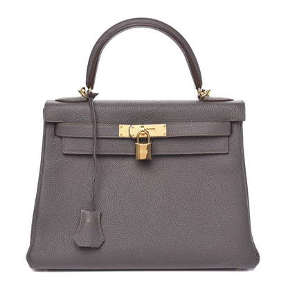 Hermes Togo Kelly Retourne 28 Etain 1 of 9