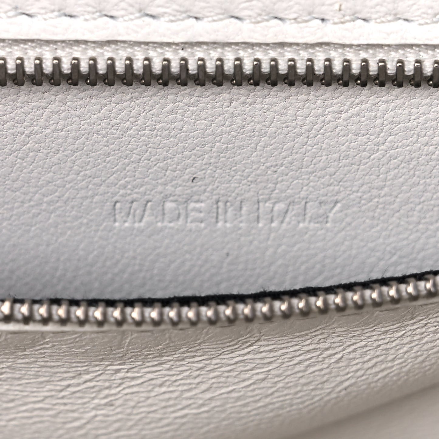 Grained Calfskin Small Hourglass Top Handle Bag White