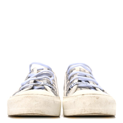 Christian Dior Canvas Oblique Walk'N'Dior Low Top Sneakers 38 Grey Stone 3 of 11