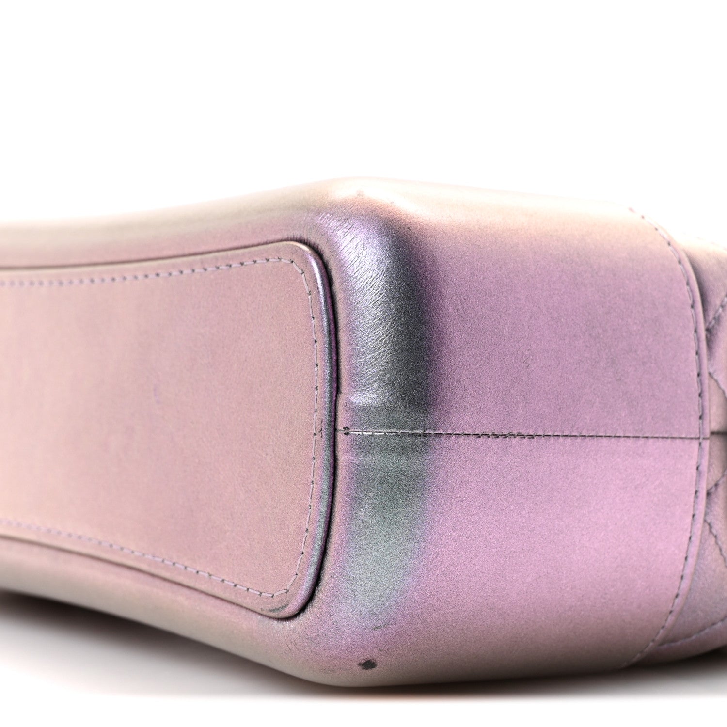 Chanel Iridescent Lambskin Calfskin Quilted Medium Gabrielle Hobo Light Purple 10 of 14