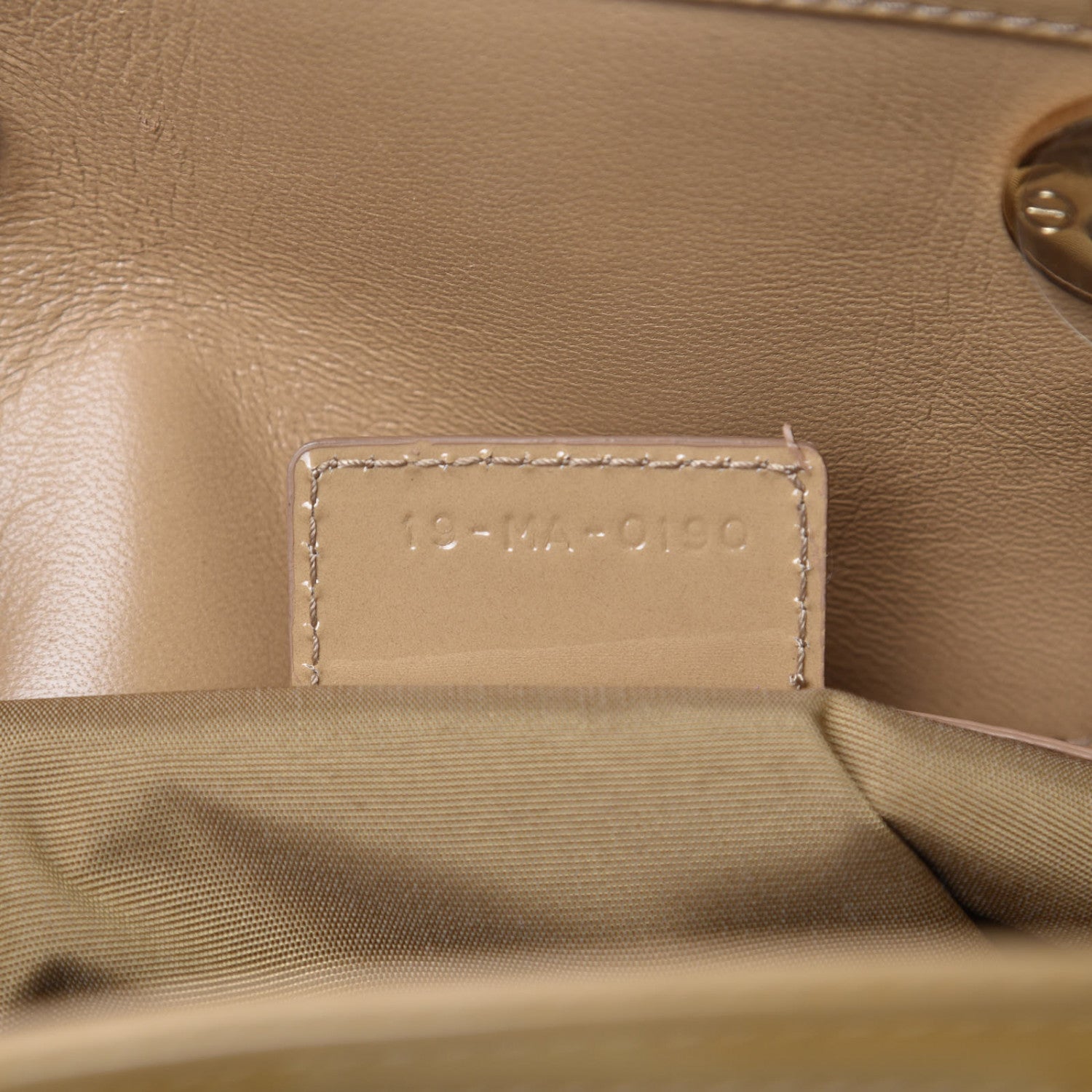 Christian Dior Patent Cannage Granville Small Tote Dark Beige 7 of 16
