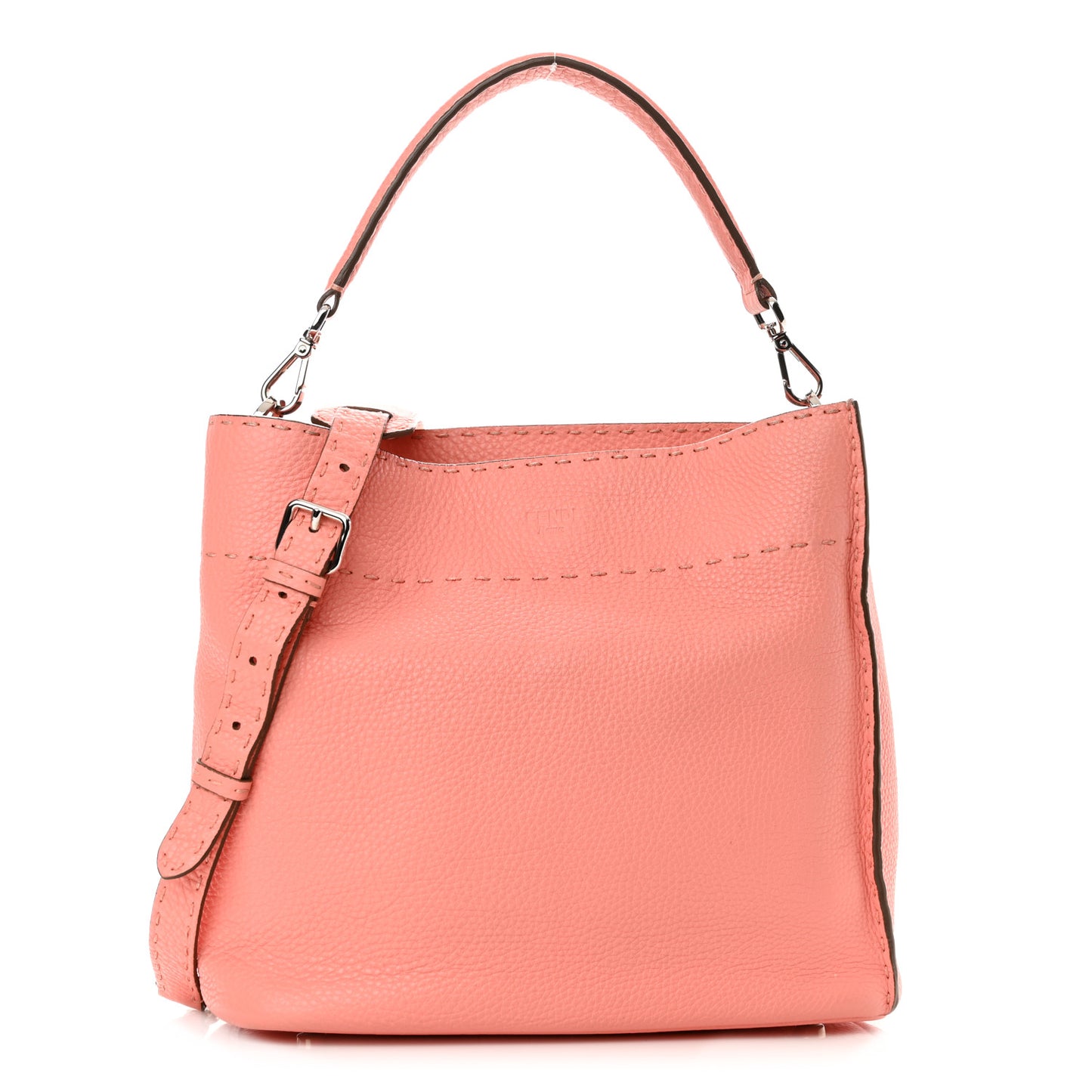 Cuoio Romano Selleria Small Anna Bucket Bag Pesca
