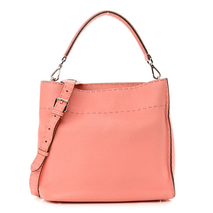 Fendi Cuoio Romano Selleria Small Anna Bucket Bag Pesca 1 of 12