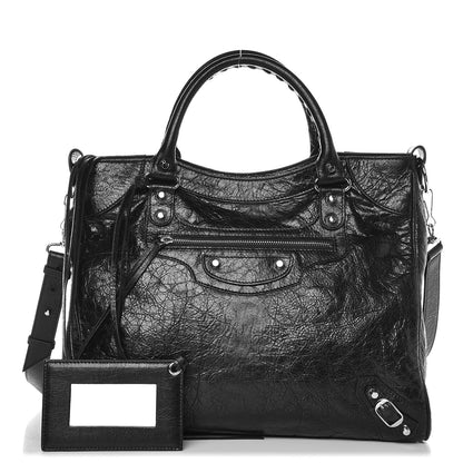 Balenciaga Agneau Classic Silver Hardware Velo Black 2 of 15