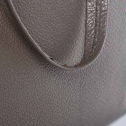 Celine Soft Grained Calfskin Small Belt Cabas Phantom Taupe 14 of 14