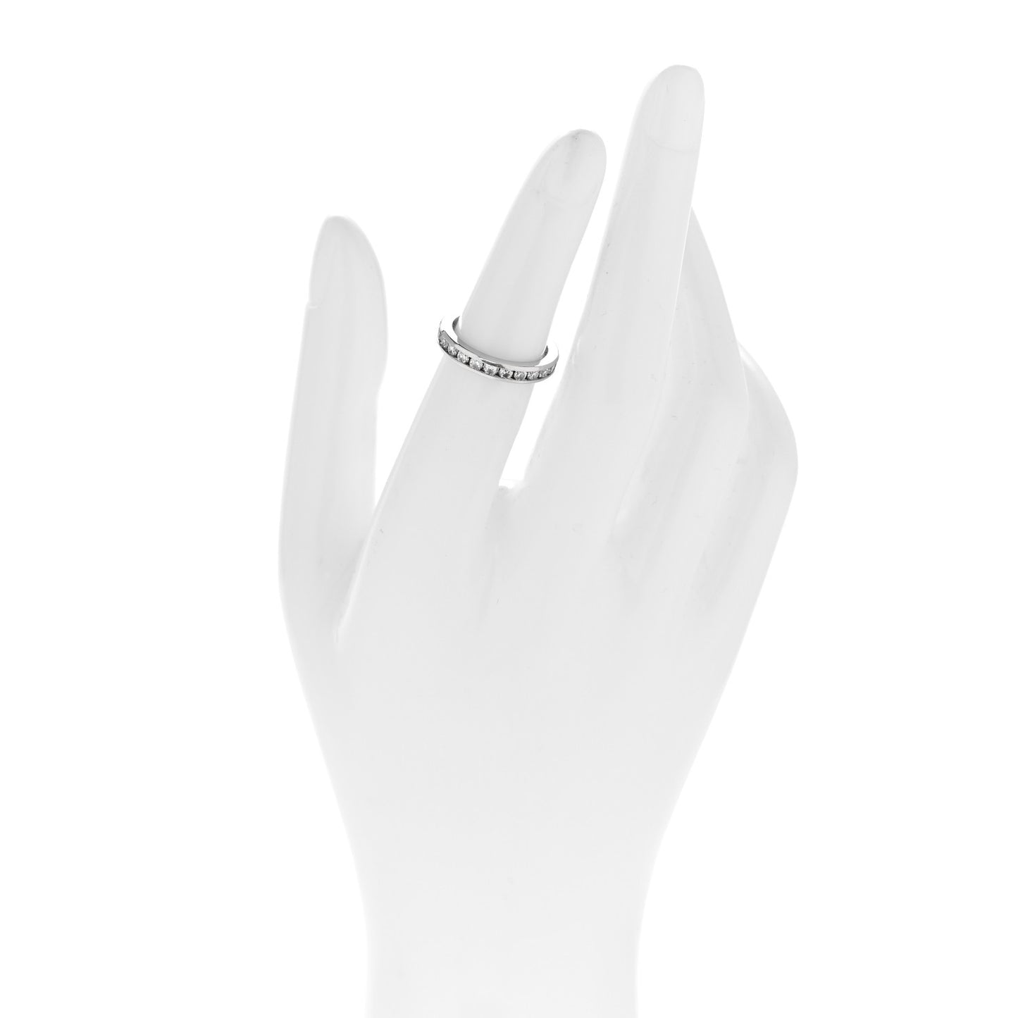 Platinum Diamond 2.5mm Full Circle Wedding Band Ring 48 4.5