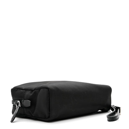 Prada Tessuto Nylon Vela Saffiano Necessaire Wristlet Pouch Black 4 of 6