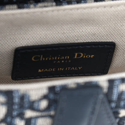 Christian Dior Oblique Mini Saddle Bag Blue 8 of 11
