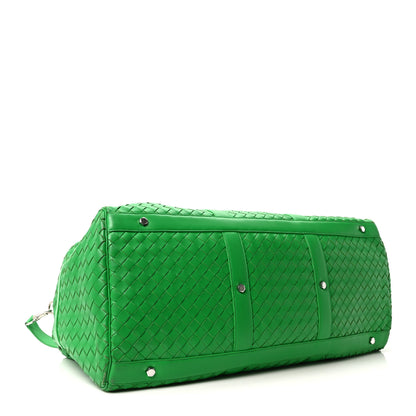 Bottega Veneta Calfskin Intrecciato Large Duffle Bag Parakeet 4 of 10