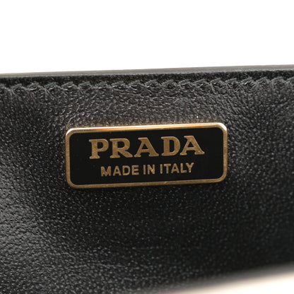 Prada City Calfskin Saffiano Cahier Bag White Black 6 of 17