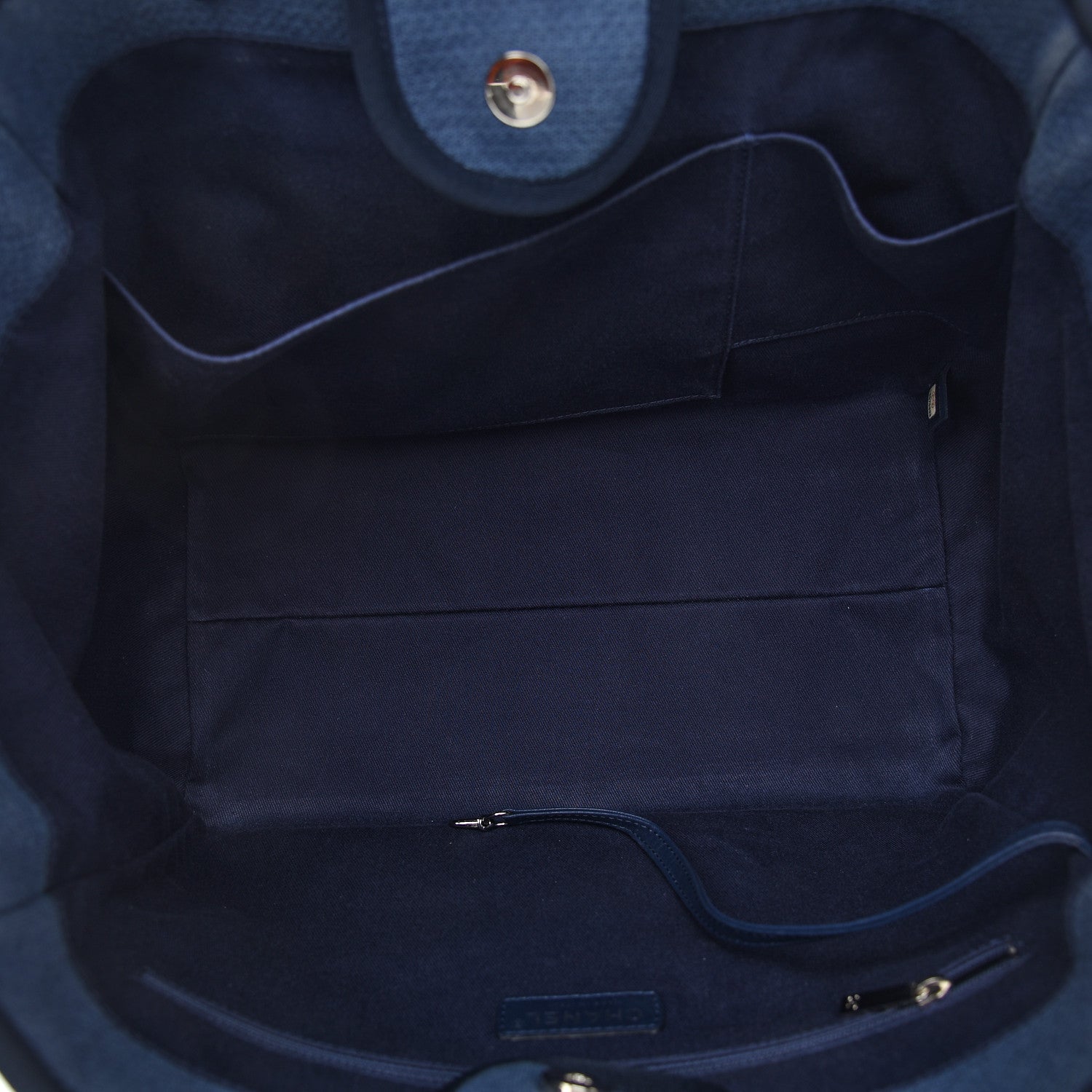 Chanel Canvas Medium Deauville Tote Blue 10 of 10