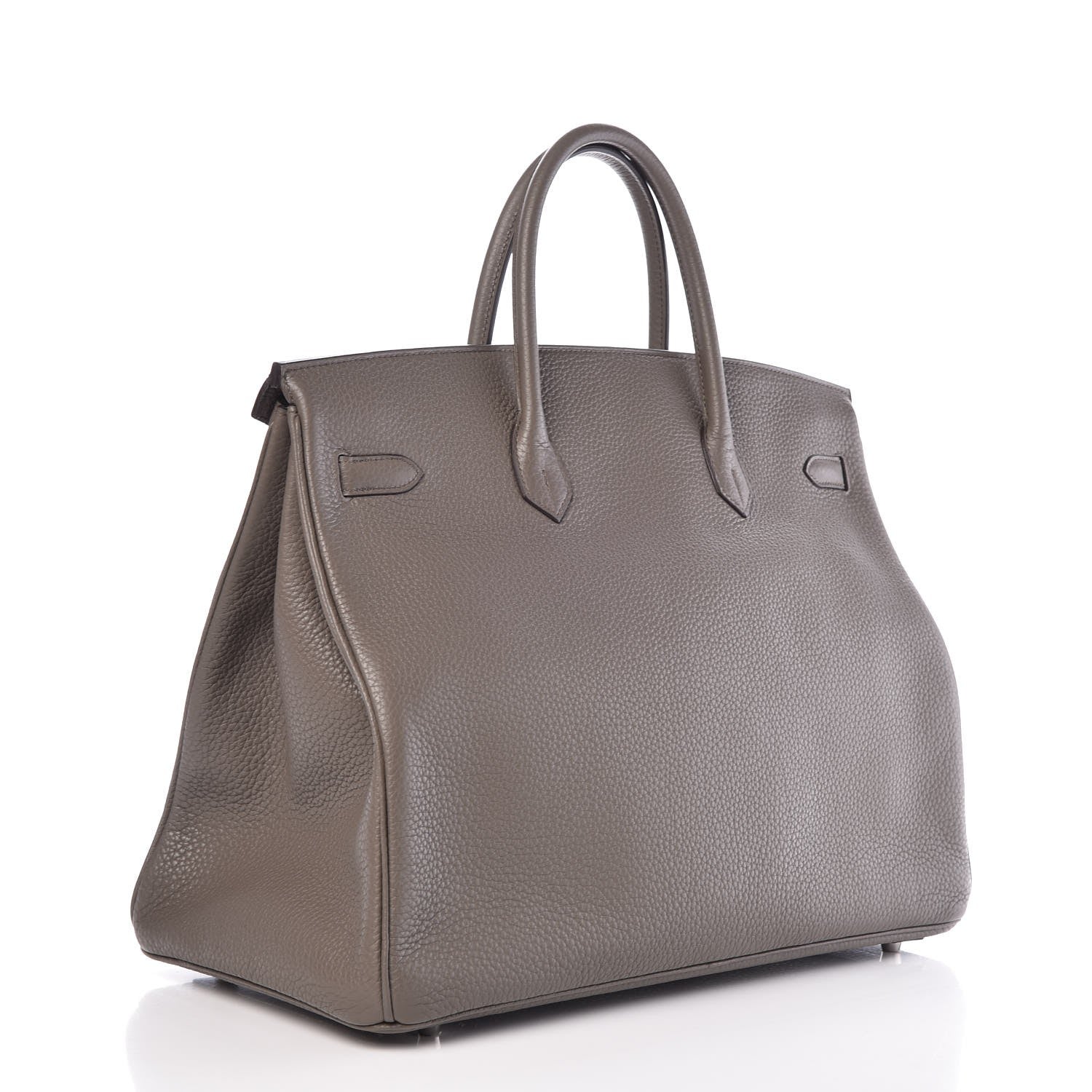 Hermes Taurillon Clemence Birkin 40 Etain 3 of 8