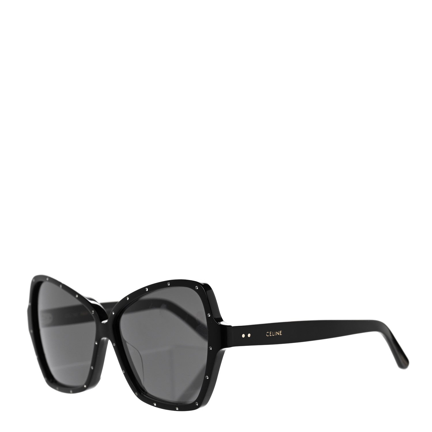 Celine Acetate Crystal Sunglasses CL4066FS Black 1 of 6