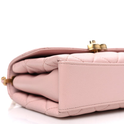 Chanel Caviar Quilted Small Carry Me Top Handle Flap Pink 9 of 10