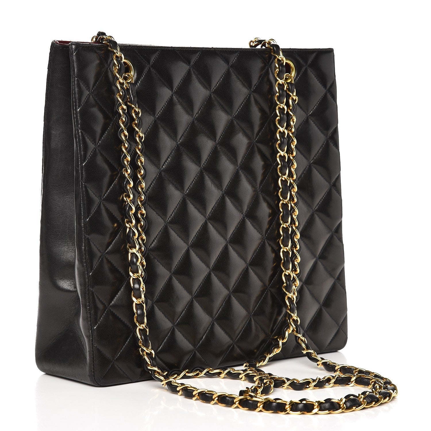 Chanel Lambskin Quilted Shoudler Bag Black 3 of 7