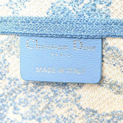 Christian Dior Canvas Reverse Embroidered Toile De Jouy D-Bubble Bucket Bag Blue 6 of 9
