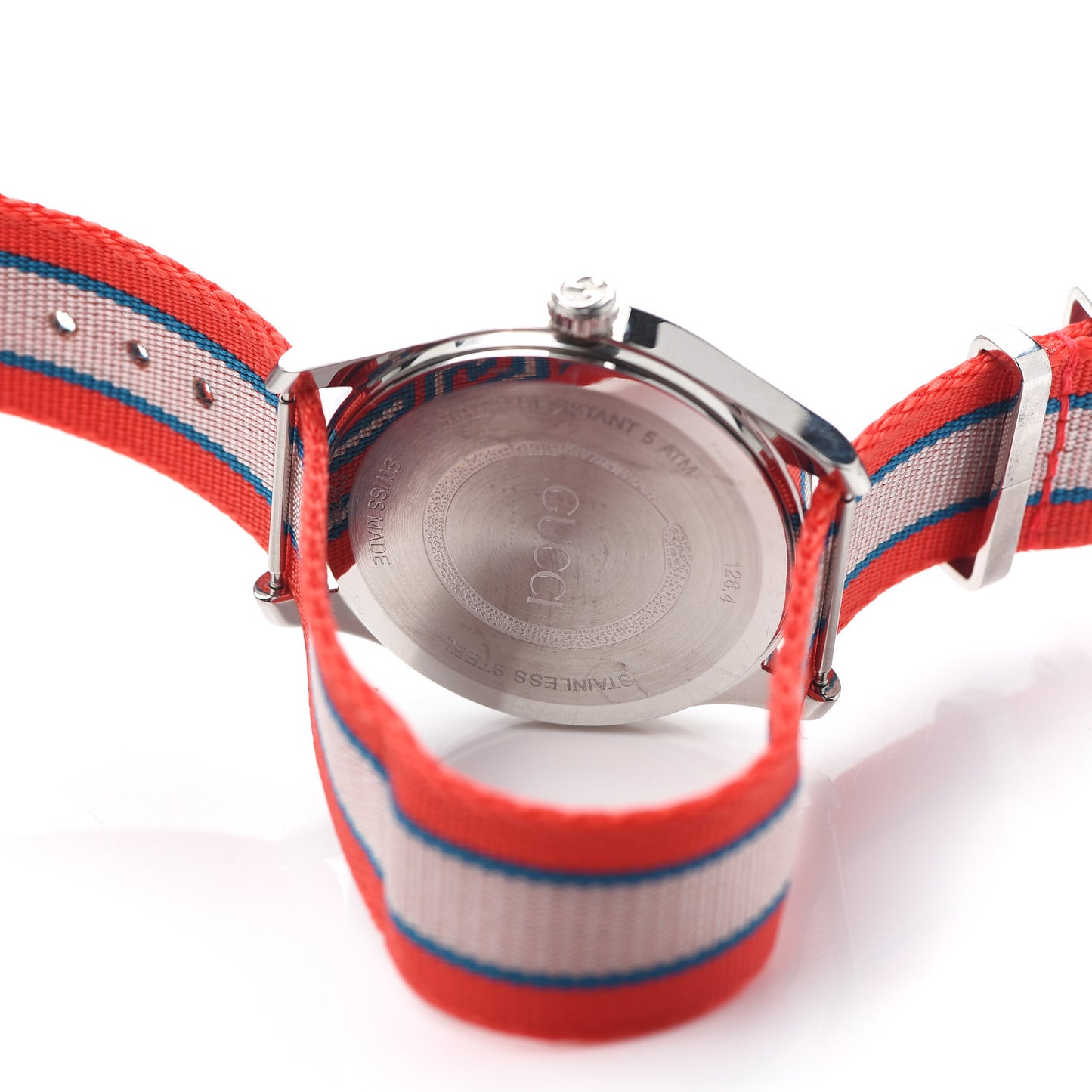 Stainless Steel Nylon 38mm G-Timeless Web Quartz Watch Red
