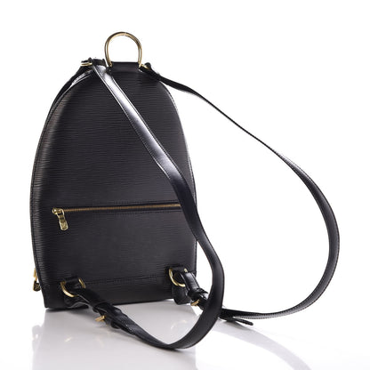 Louis Vuitton Epi Mabillon Backpack Black 3 of 9