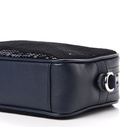 Miu Miu Paillettes Sequin Chain Camera Bag Bleu 7 of 10