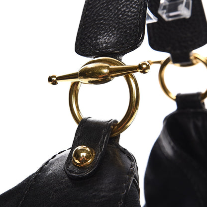 Gucci Monogram Large Jockey Hobo Black 9 of 13