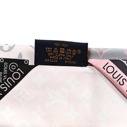 Louis Vuitton Silk Monogram Rising Confidential BB Bandeau Black Rose 5 of 5