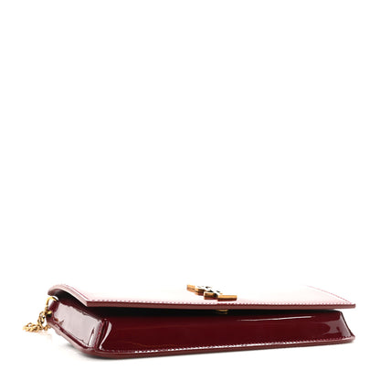 Saint Laurent Patent Monogram Phone Holder Crossbody Chataigne 4 of 8