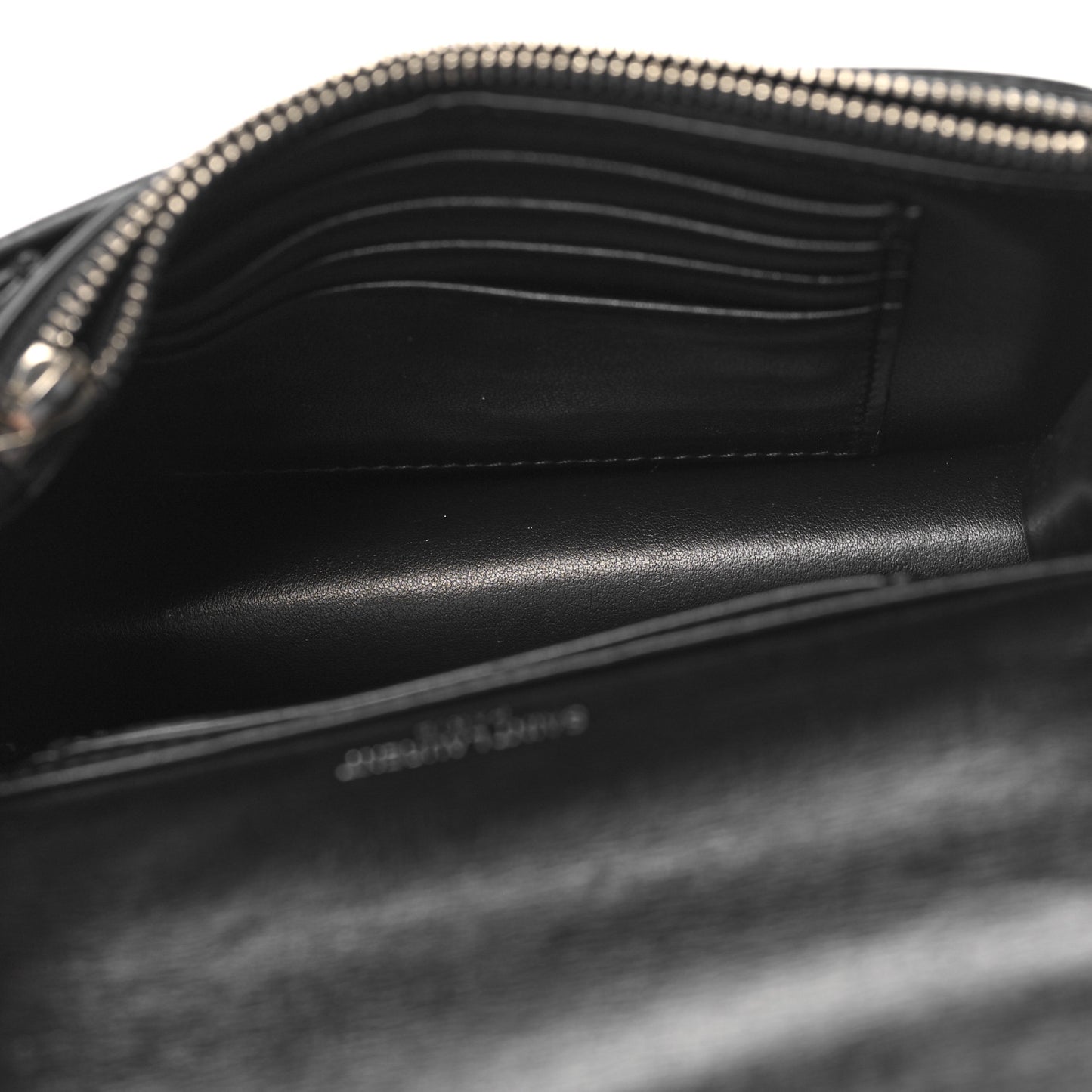Calfskin Monogram Sunset Chain Wallet Black