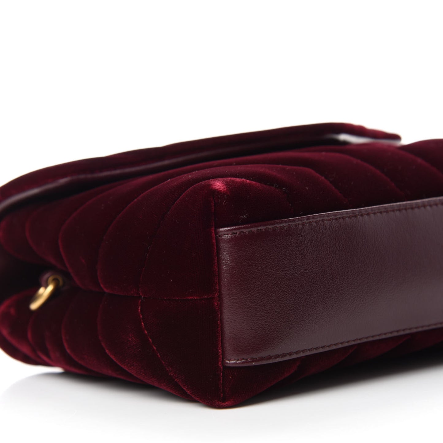 Velvet Y Quilted Monogram Toy Loulou Crossbody Bag French Burgundy