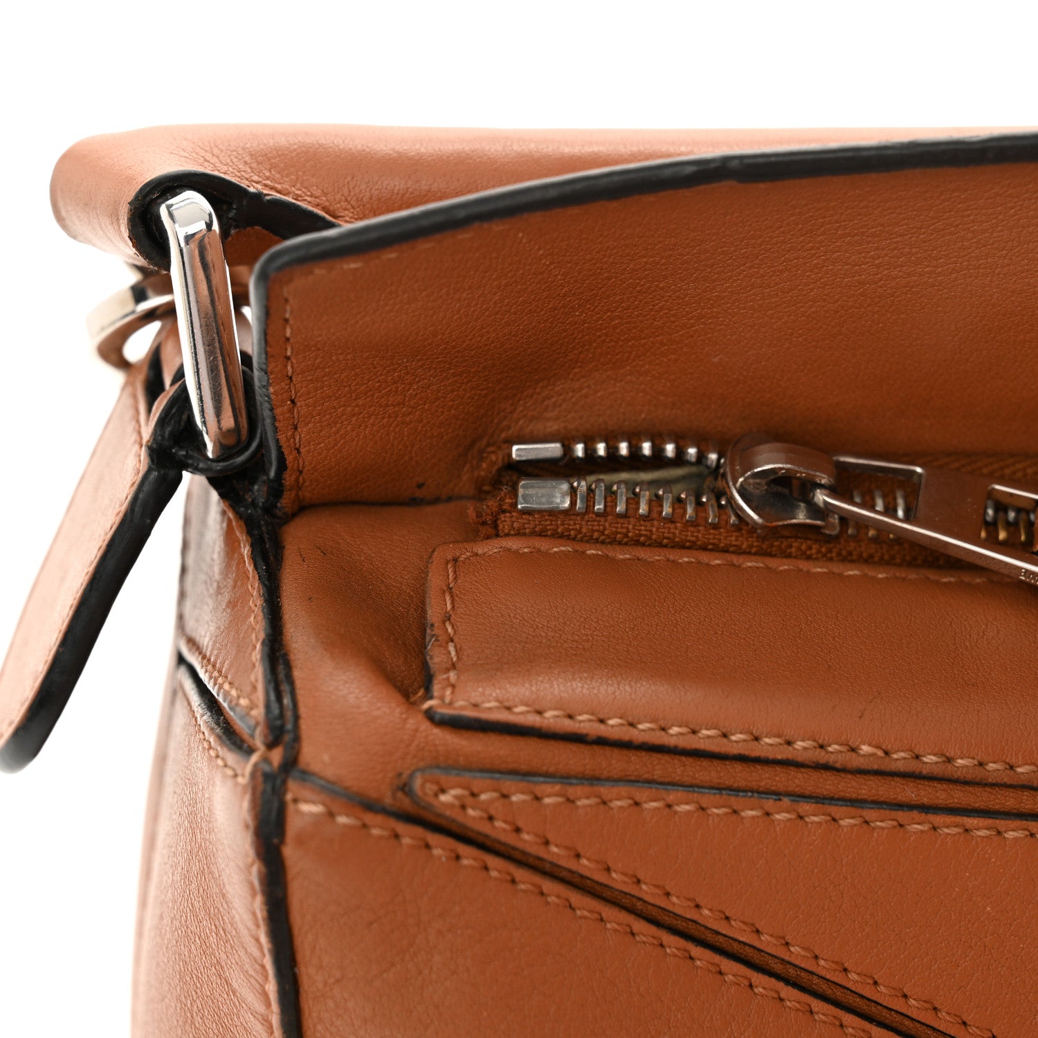 Loewe Calfskin Small Puzzle Bag Tan 12 of 15