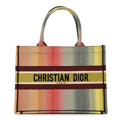 Christian Dior Canvas Embroidered Medium Dioraura Book Tote Multicolor 1 of 18
