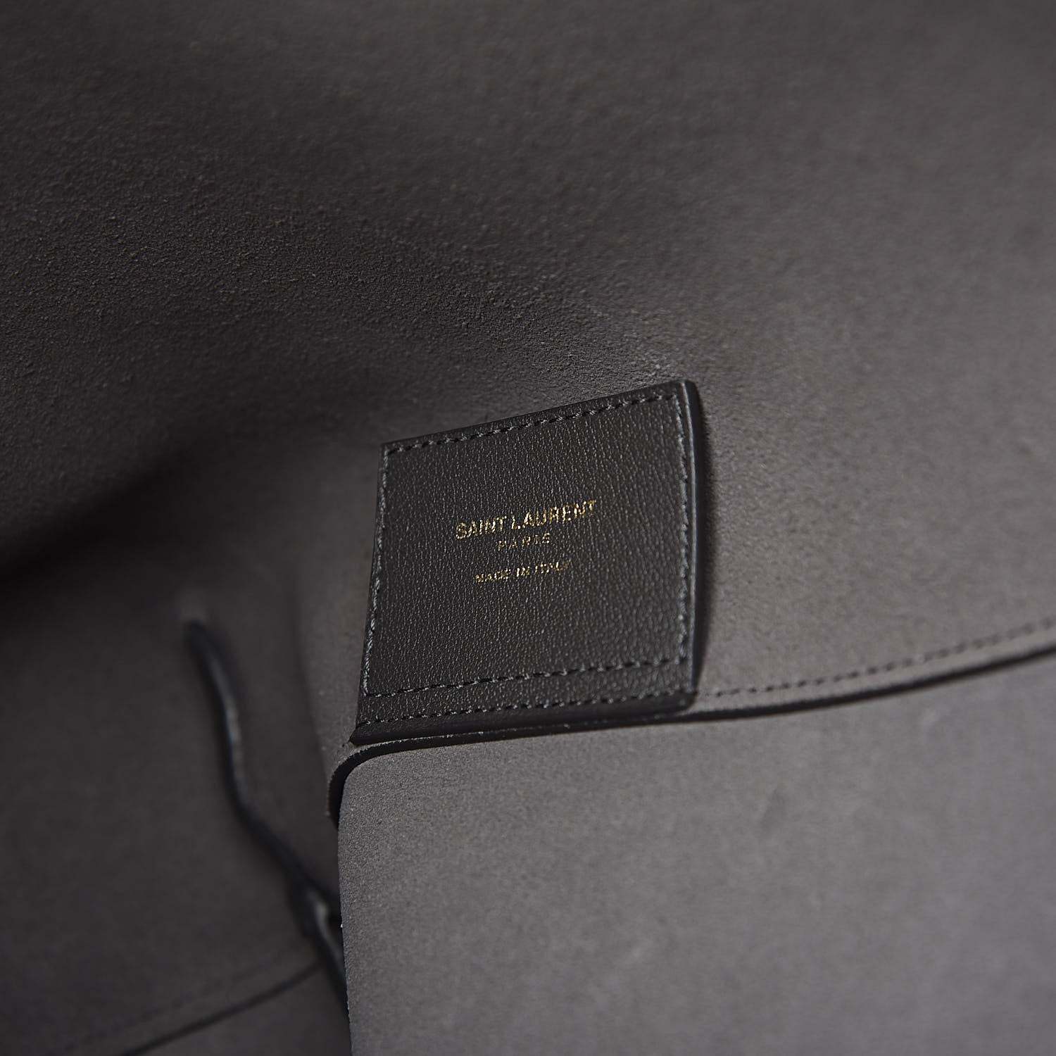 Saint Laurent Calfskin Large Shopping Tote Asphalt 6 of 9