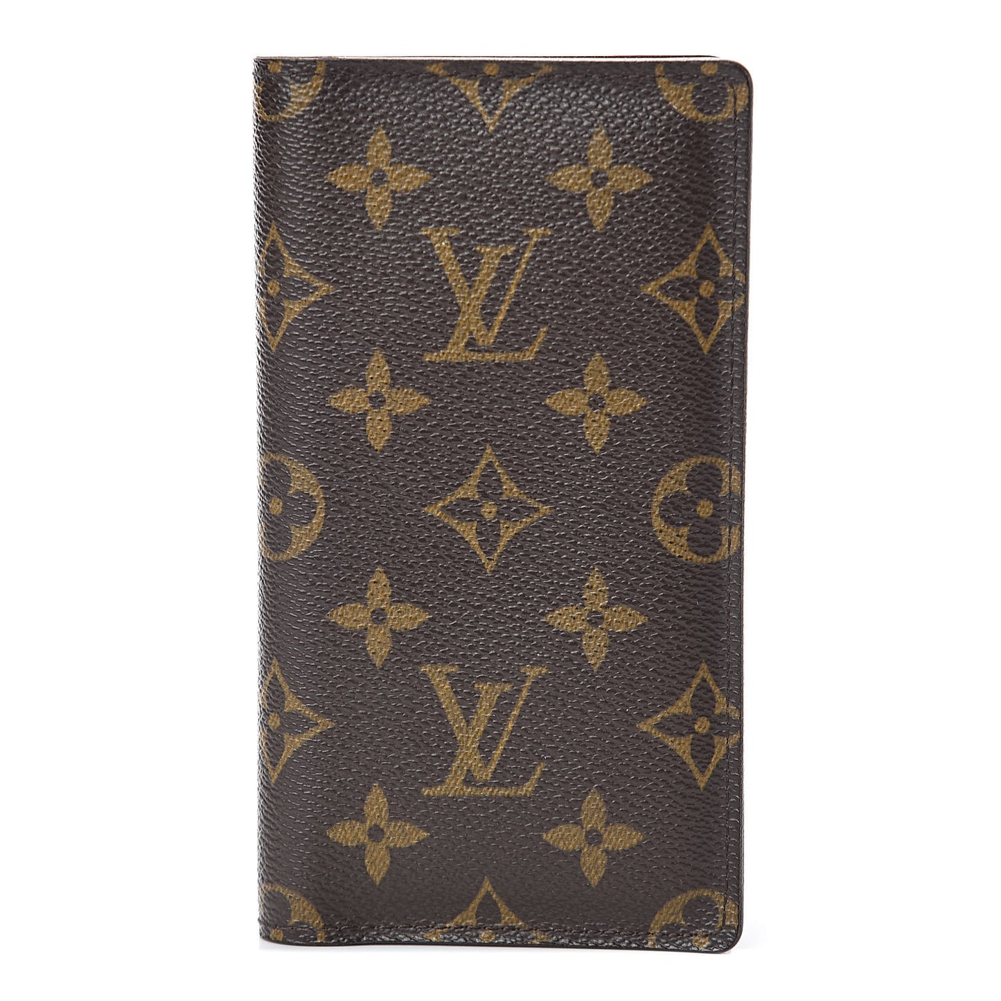 Monogram Simple Checkbook Holder Wallet Cover