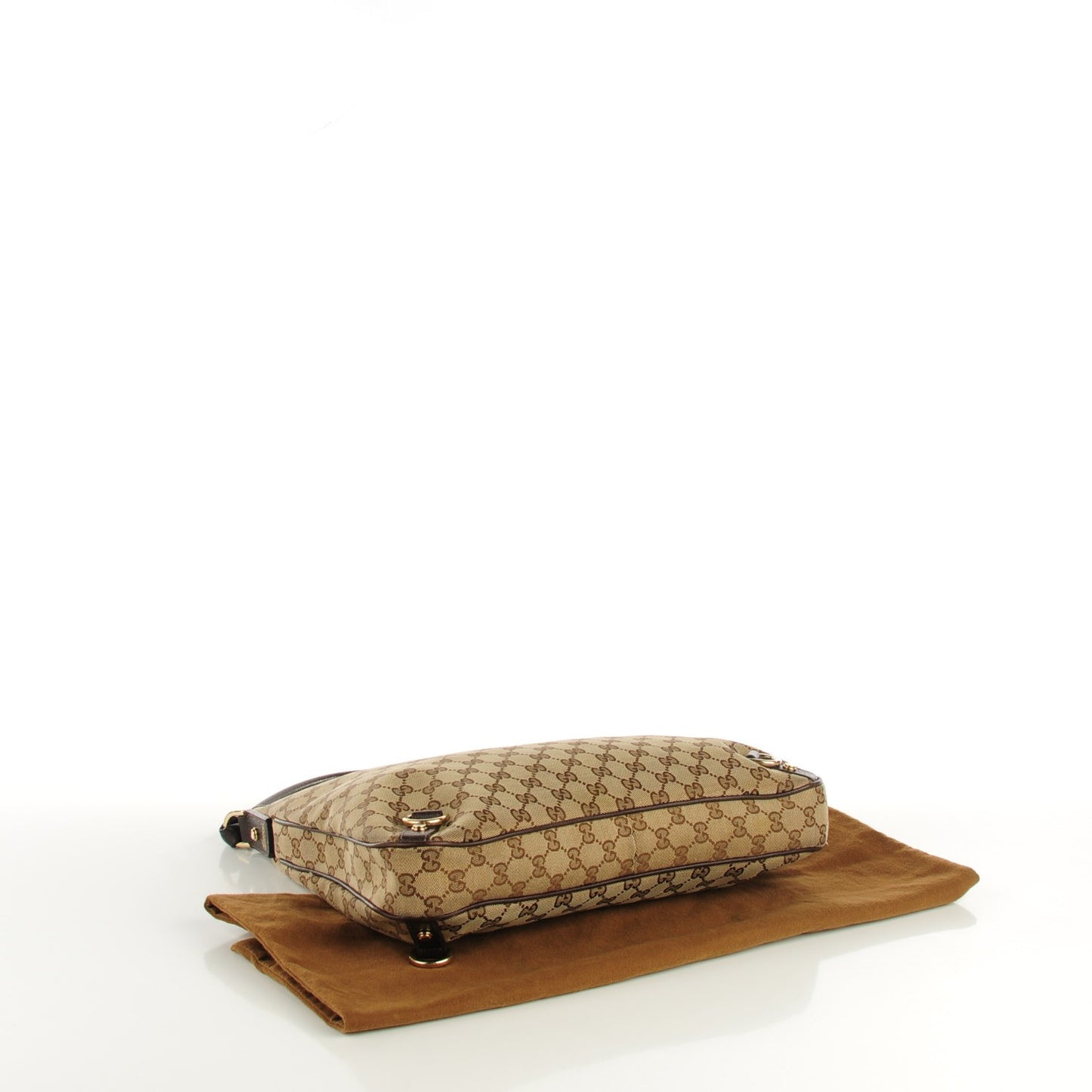Monogram Large Abbey D Ring Hobo Brown