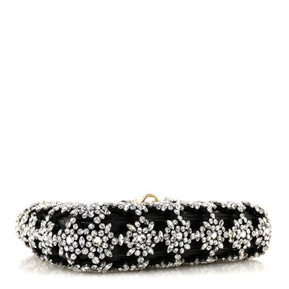 Gucci Calfskin Crystal Mini Jackie Notte Bag Black 4 of 12