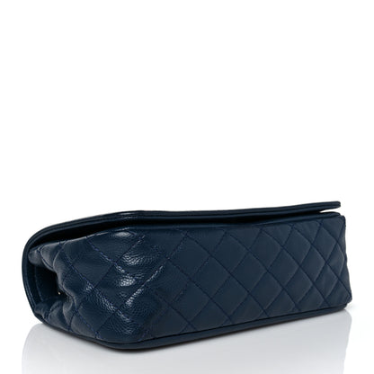 Chanel Caviar Medium Timeless CC Flap Navy Blue 3 of 13