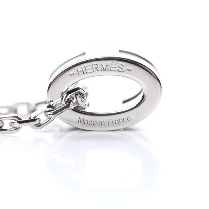 Hermes Lacquered Palladium Mini Pop H Pendant Necklace Bleu Fonce 4 of 6