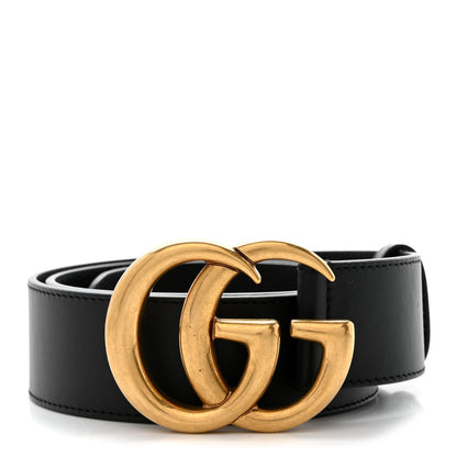 Gucci Calfskin Double G 40mm Belt 80 32 Black 1 of 5