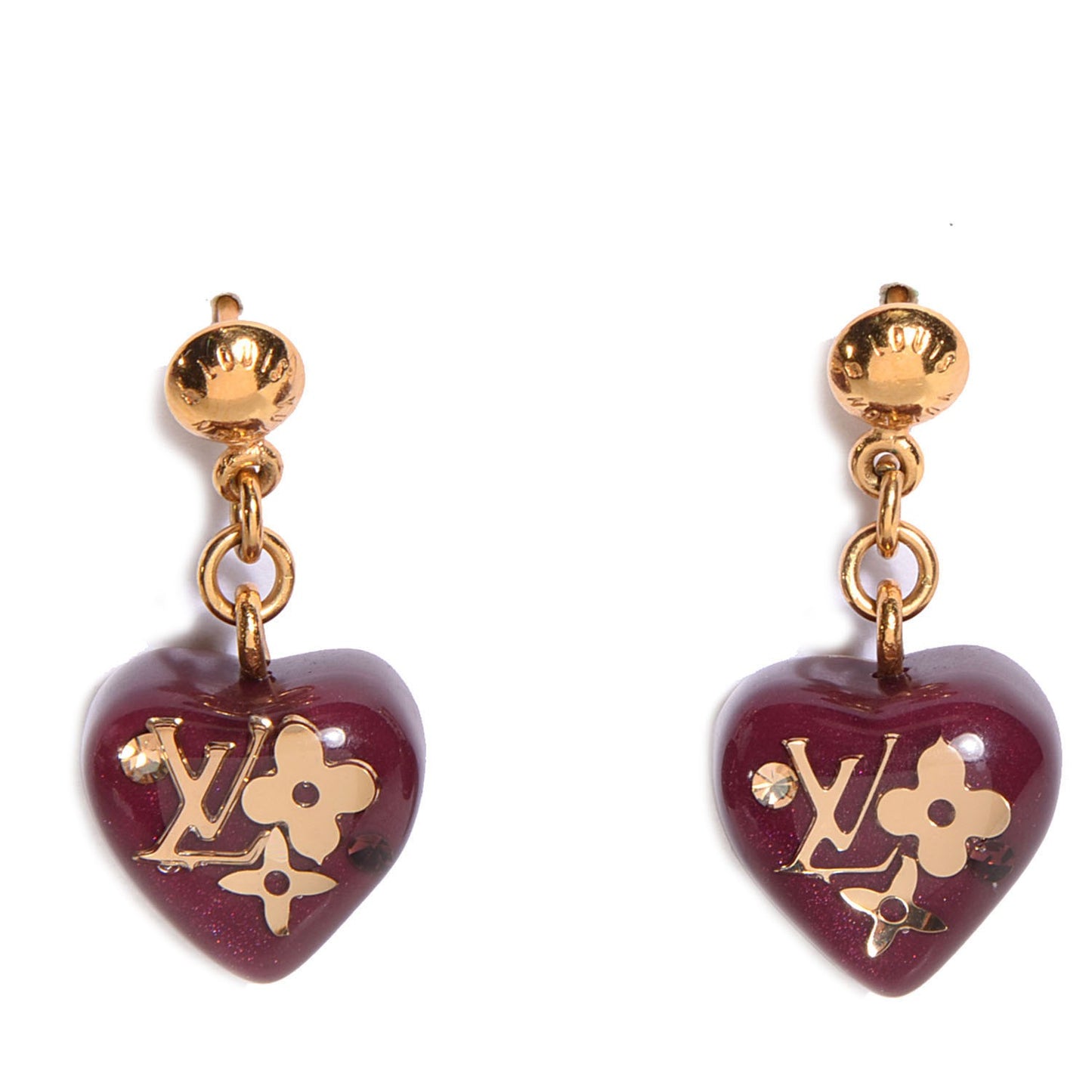 Inclusion Heart Earrings Rouge Fauviste