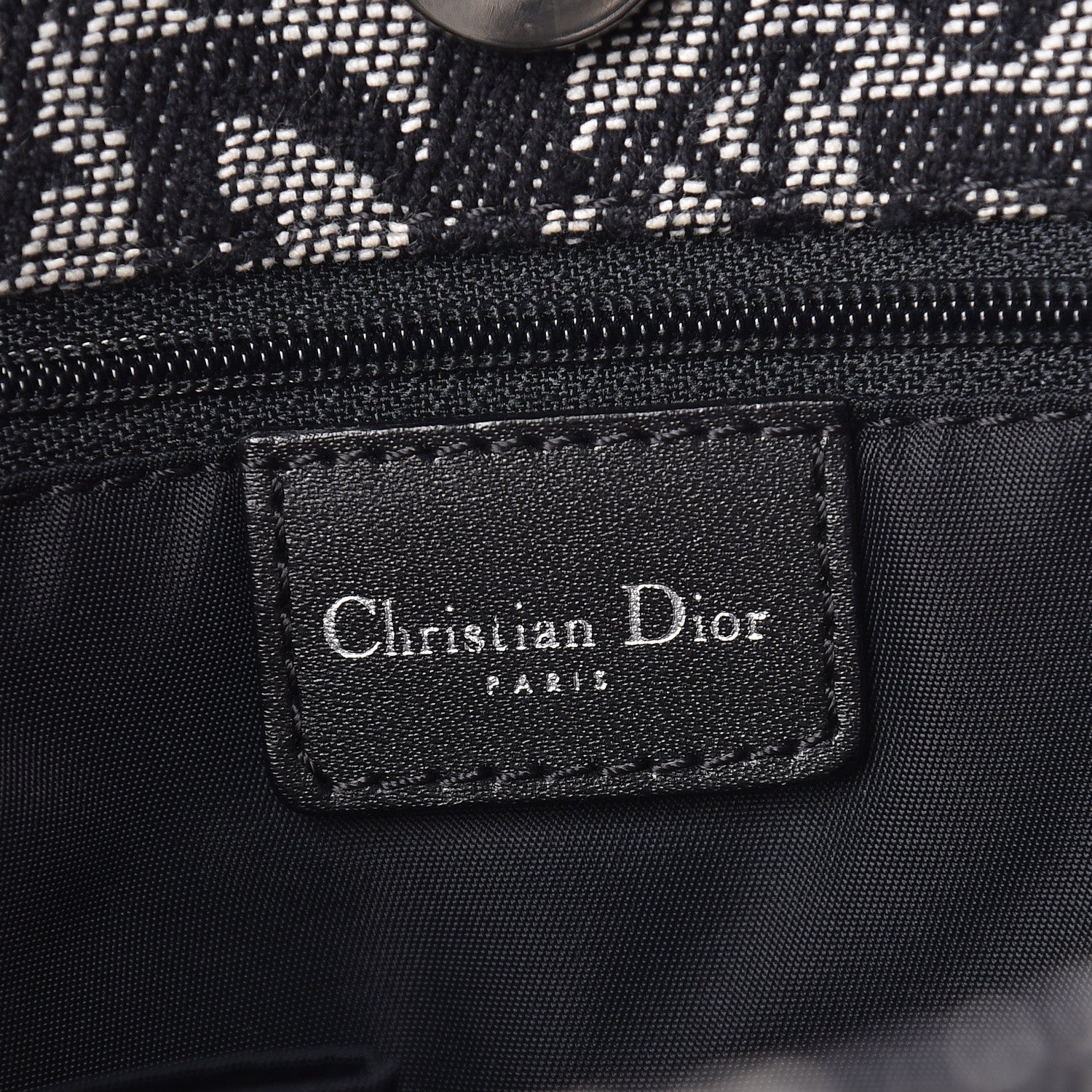 Christian Dior Monogram Tote Black 6 of 11