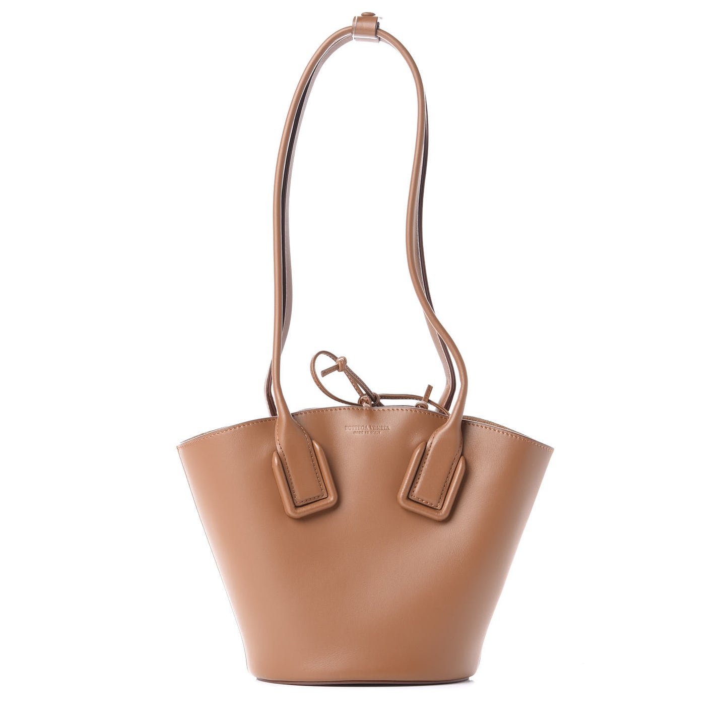 Calfskin Small Basket Tote Clay