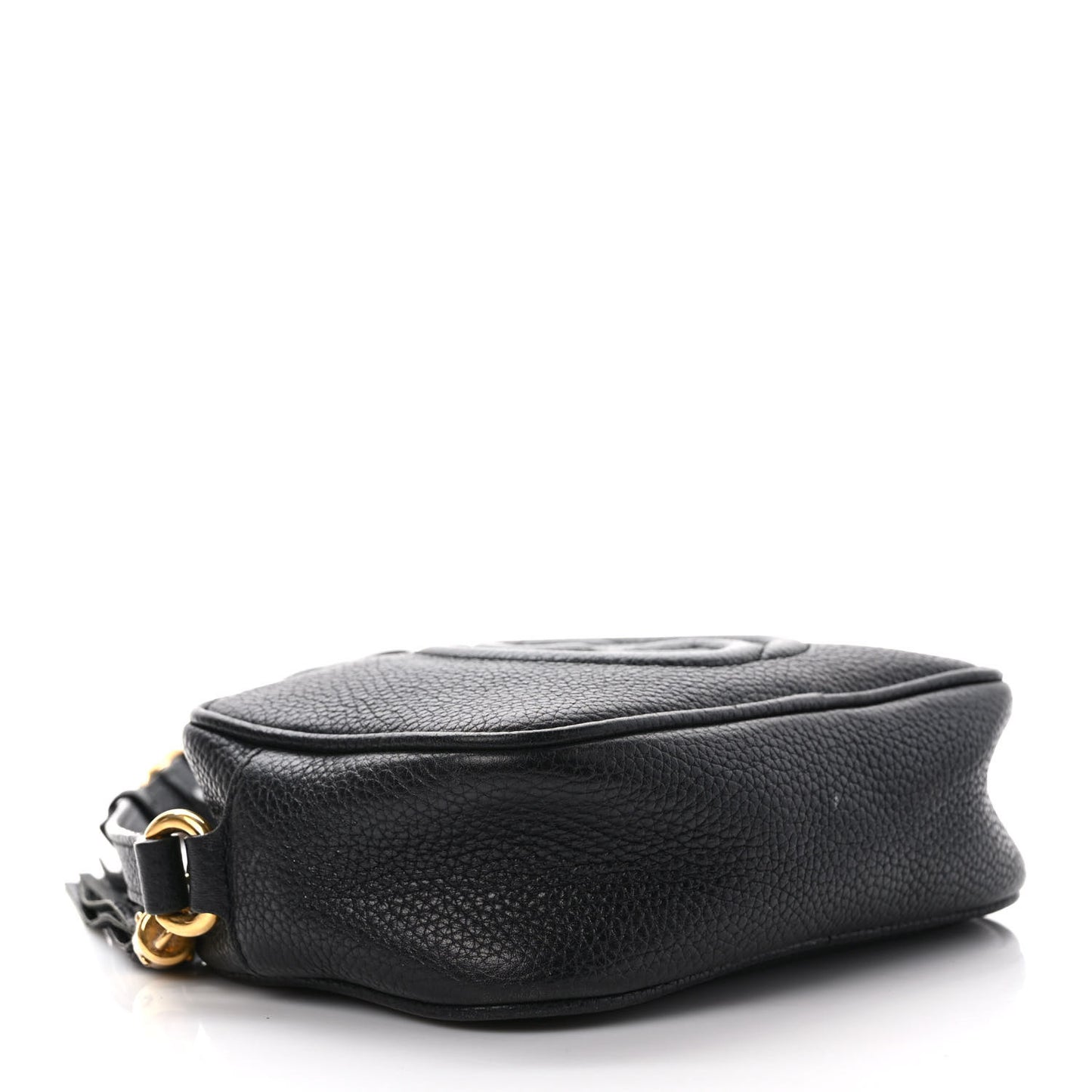 Pebbled Calfskin Mini Soho Disco Bag Black