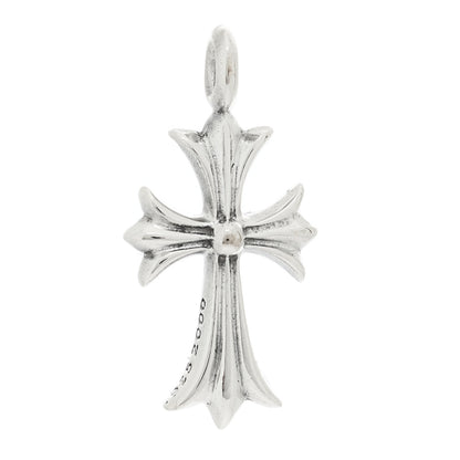 Chrome Hearts Sterling Silver Diamond CH Tiny Cross Pave Pendant 3 of 5