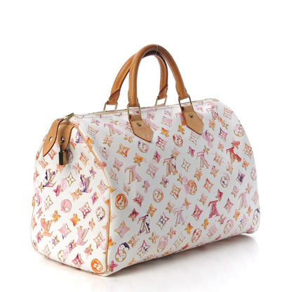 Louis Vuitton Watercolor Aquarelle Speedy 35 White 3 of 11
