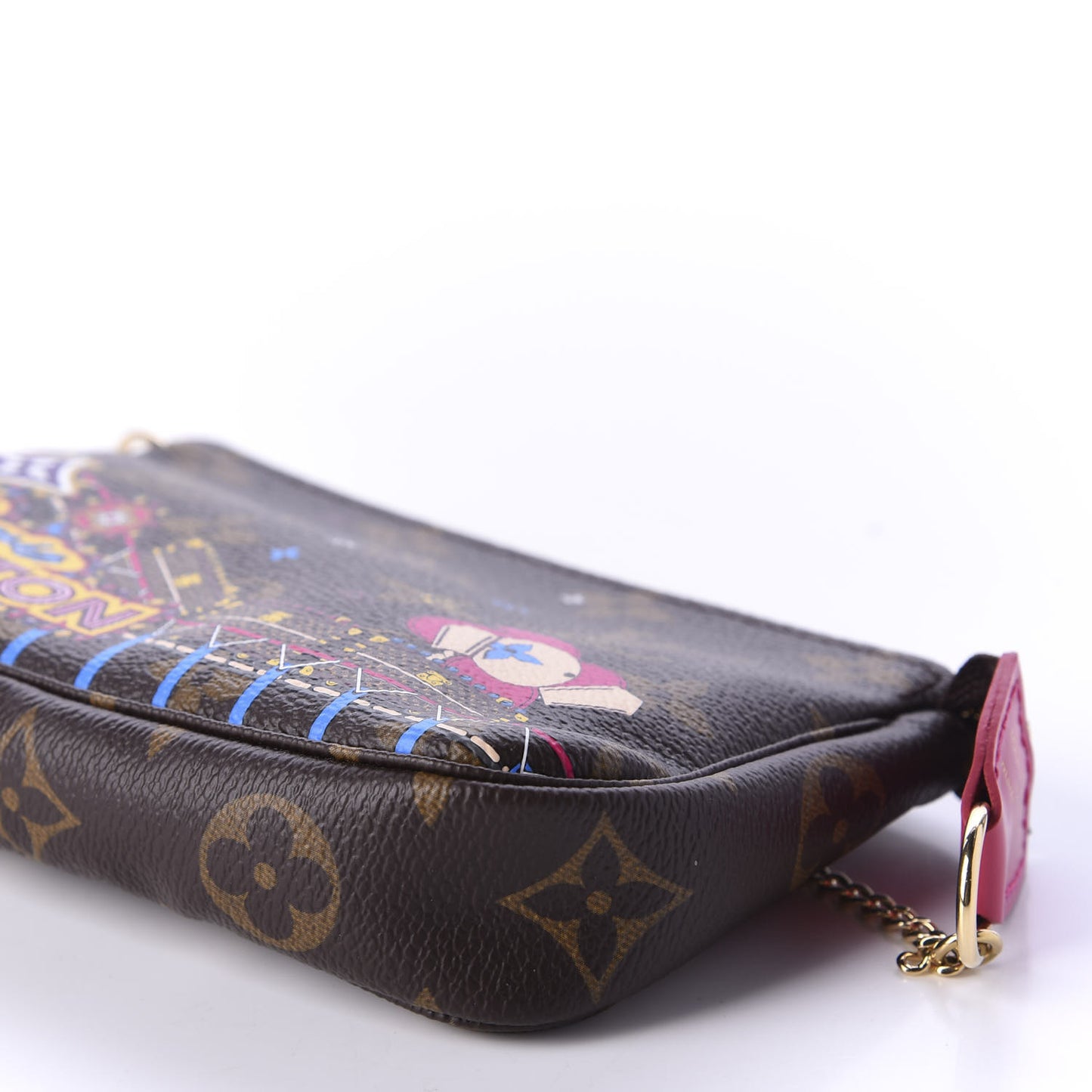 Monogram 2020 Christmas Animation Roller Coaster Mini Pochette Accessories Pivoine