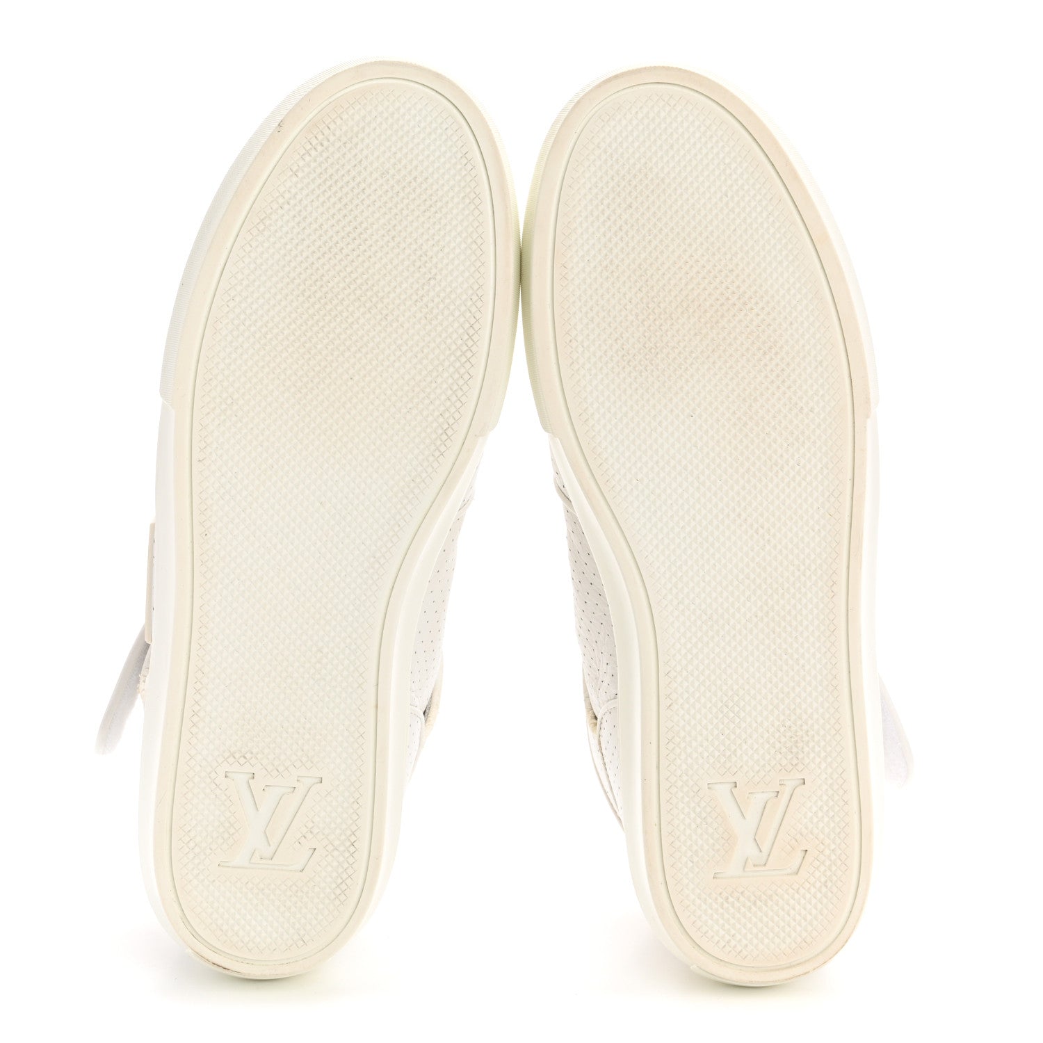 Louis Vuitton Calfskin Perforated Mens Acapulco Sneakers 8 White 6 of 9
