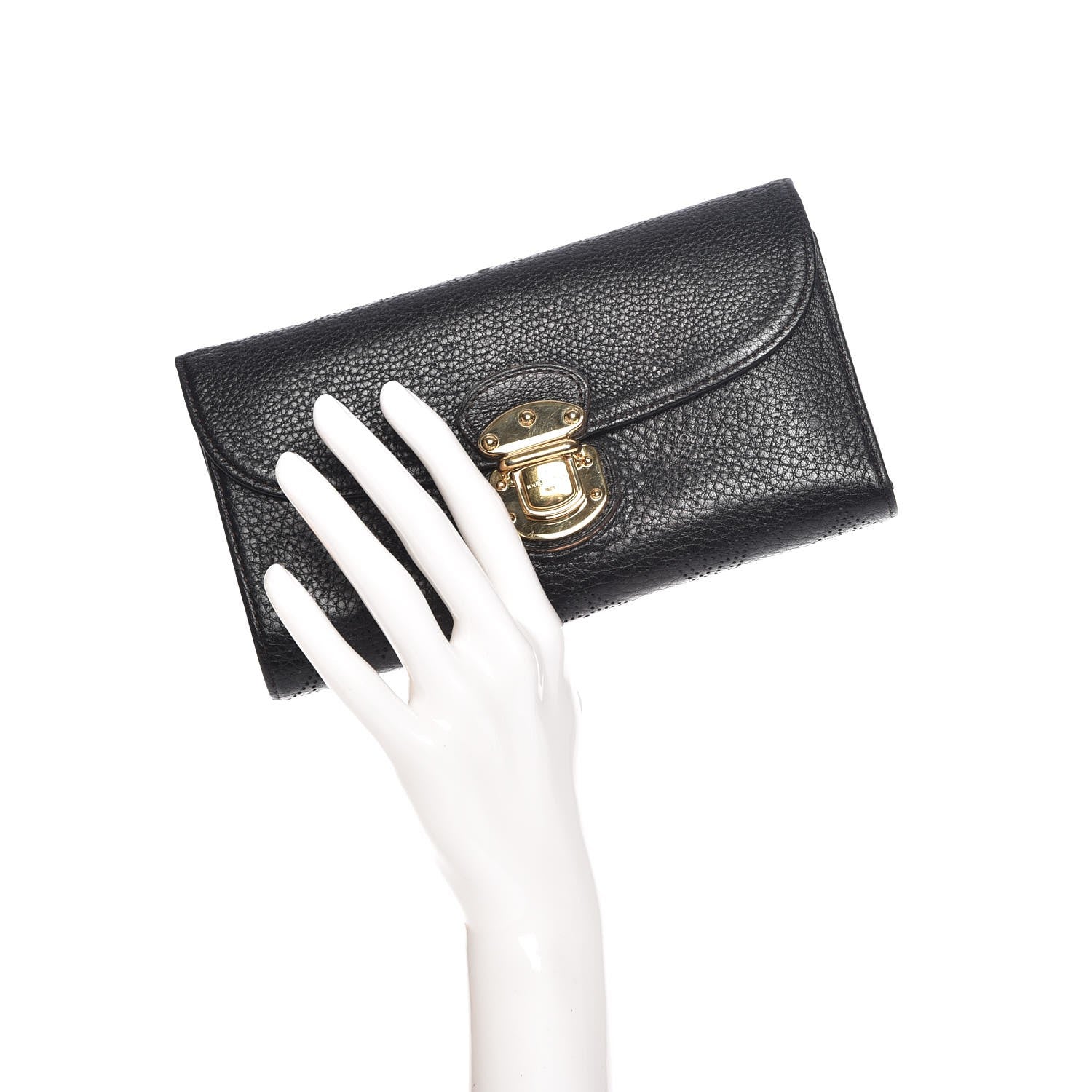 Louis Vuitton Mahina Amelia Wallet Black 2 of 7