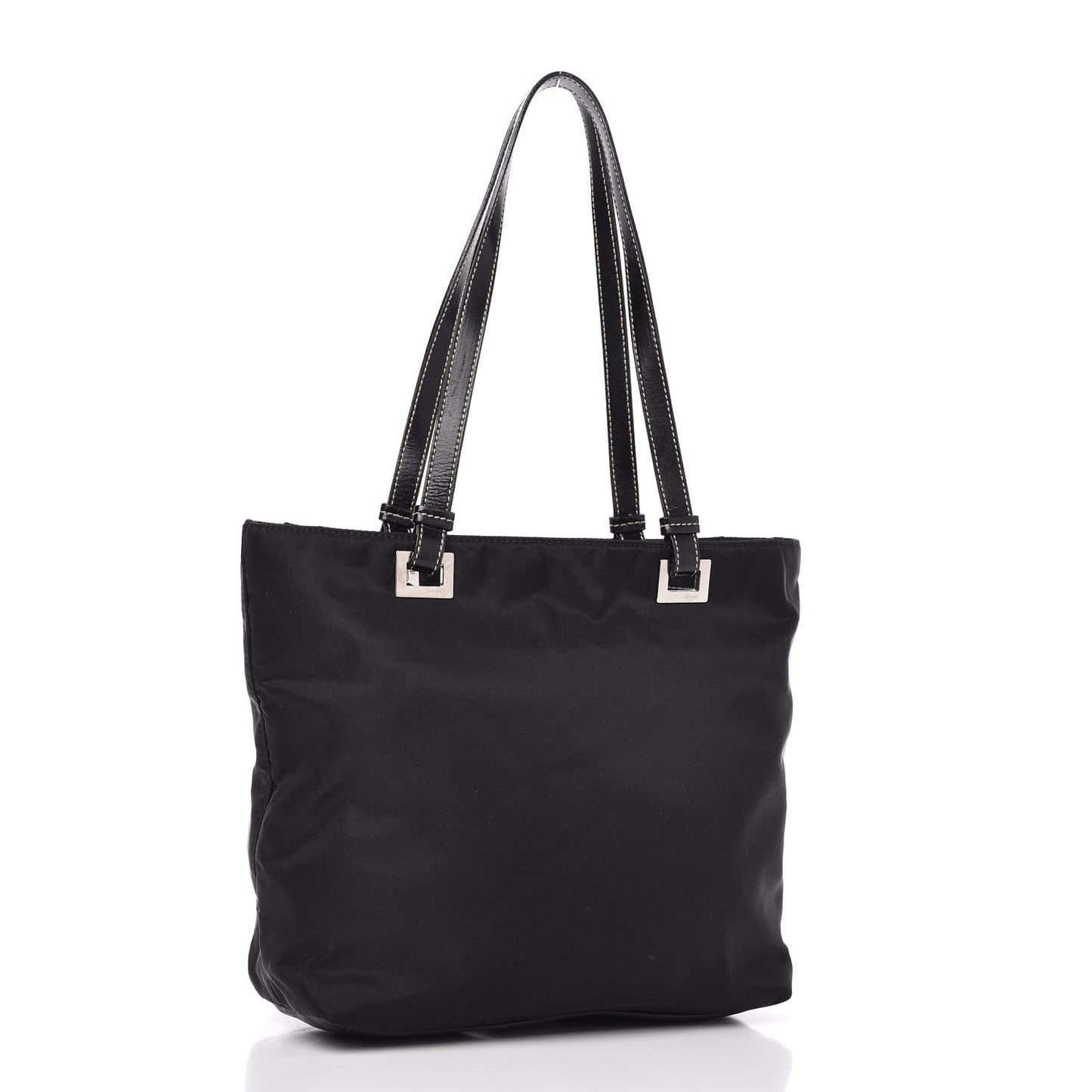 Tessuto Nylon Soft Calf Tote Black