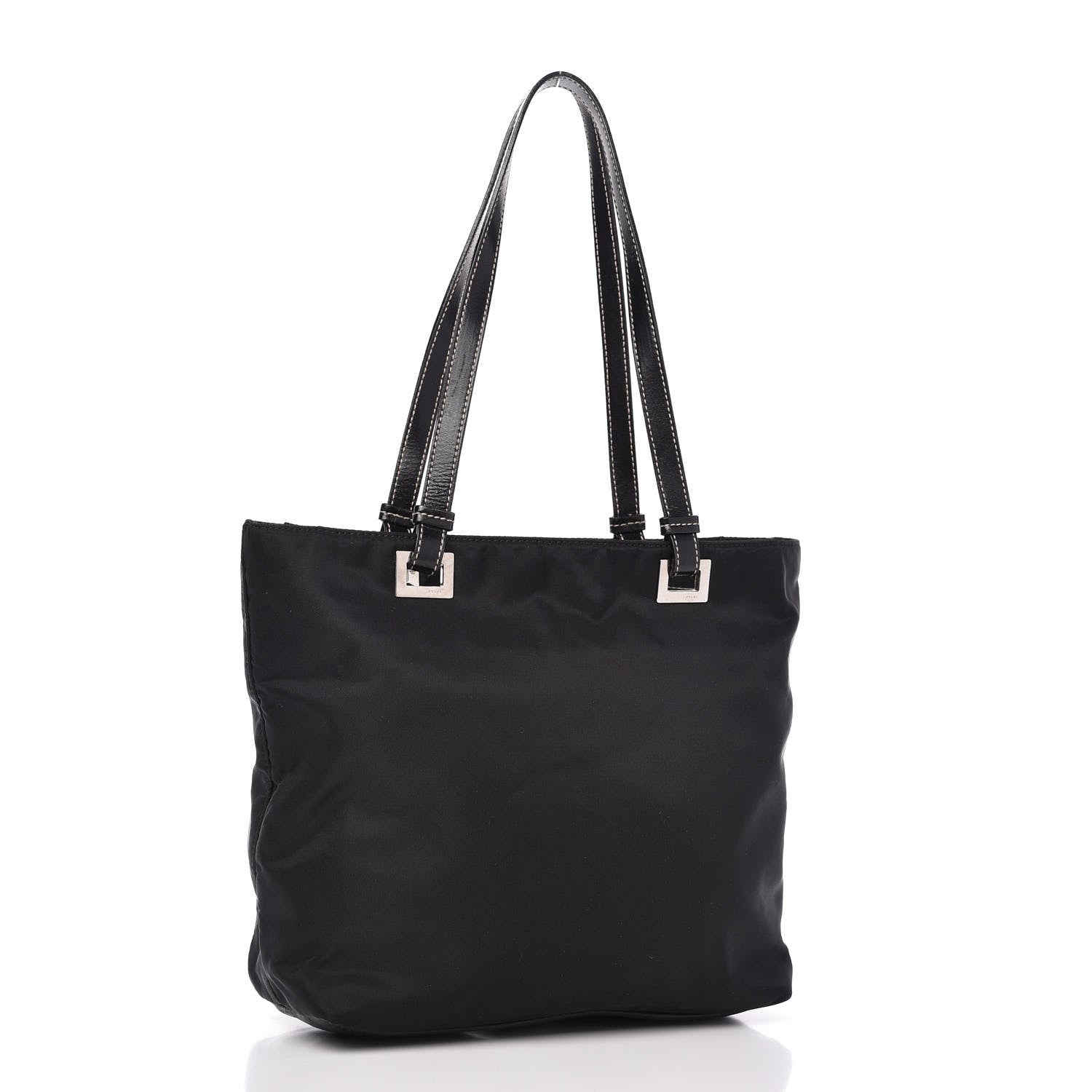Prada Tessuto Nylon Soft Calf Tote Black 3 of 9