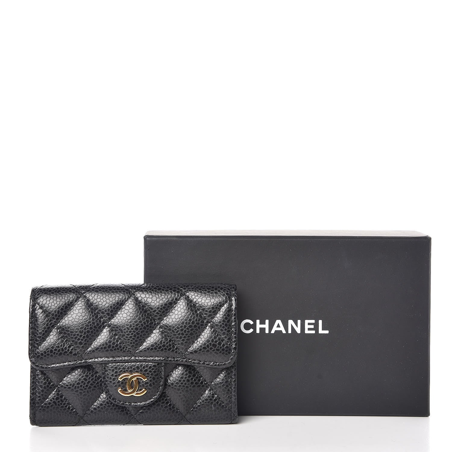 Chanel Caviar Quilted Flap Card Holder Black 11 of 11